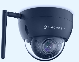 Amcrest ProHD Outdoor 1.3 Megapixel Wi-Fi Vandal Dome IP Security Camera -  IP67 Weatherproof, IK10 Vandal-Proof, 1.3MP (2048 TVL), IPM-751B (Black)
